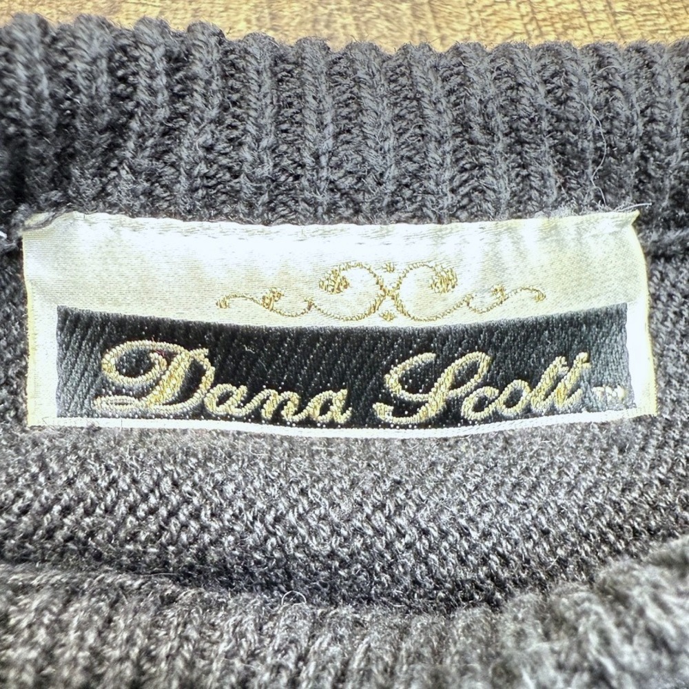 VTG Dana Scott Beaded Sequin 80s Sweater Sz M/L Holiday Party Christmas Hanukkah - Picture 4 of 11